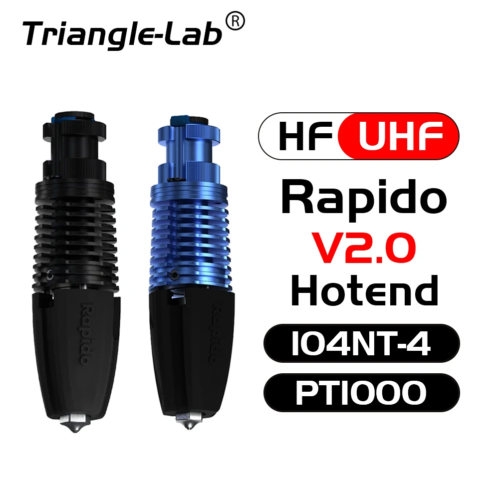 Trianglelab Phaetus RAPIDO HOTEND 2 고유량 RAPIDO V2 104GT-2/PT1000 VORON DDE DDB 압출기 Ender3 V2 CR10 V3 115W