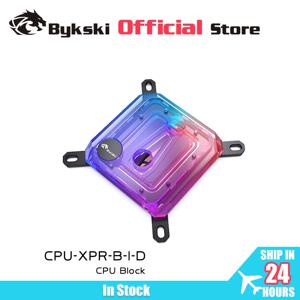 Bykski CPU 워터 블록, 마이크로 채널 워터 쿨러 라디에이터, 아크릴 금속, 인텔 LGA1700, 1800, 115X, AMD Ryzen 9 AM5 AM4, 0.08mm