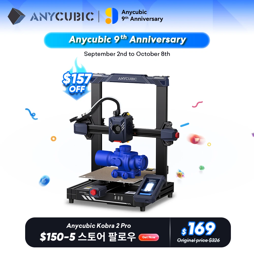 ANYCUBIC KOBRA 2 Pro 3D 프린터 최대 프린트 속도 500mm/s의 앱 지원 FDM 자동 레벨링 PLA 압출기