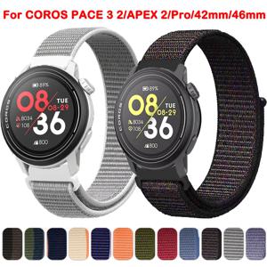 COROS PACE 3 스포츠 나일론 스트랩 시계 밴드, COROS APEX 2 Pro/PACE 2 손목 밴드, APEX 46mm 42mm 팔찌 시계 벨트