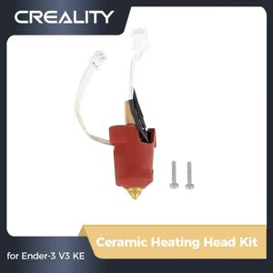 CREALITY 오리지널 세라믹 가열 헤드 키트, 빨간색 실리콘 커버, Ender-3 V3 KE