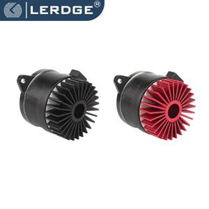 Lerdge 3D 프린터 부품 방열판, 36 라운드 모터용, 알루미늄 블랙 레드 냉각 액세서리, 1/4 개