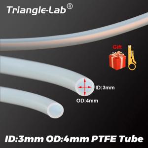 Trianglelab PTFE 튜브, 토끼 MMU 1.75mm 필라멘트 핫 압출기, 부드러운 Ptfe 교체 튜브, 3mm x 4mm, ID3mm, OD4mm