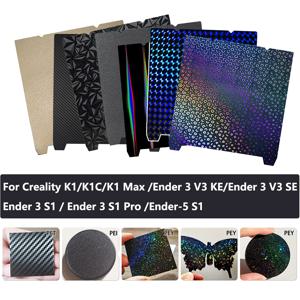 Creality K1 Max K1C Ender-3 S1 Pro 마그네틱 플레이트 Ender-5 S1 Reality 침대 Reality K1 Bulid Plate Pei Sheet, 업그레이드 애완 동물 침대