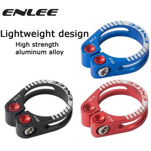 ENLEE 자전거 시트 포스트 클램프, CNC 알루미늄 합금 사이클링 새들 시트 포스트 클램프, 31.8mm 34.9mm 자전거 부품 시트 포스트 액세서리