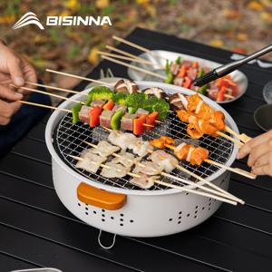 BISINNA 야외 화덕, 가정용 다기능 화덕, 캠핑, 피크닉, 모닥불용 바베큐 그릴