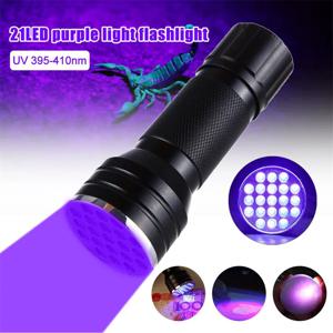 21LED UV 손전등 접착제 경화 손전등, 자외선 잉크 건조기, 돈 형광 감지기, UV 오일 경화, 보라색 조명 토치