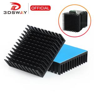 3DSWAY 3D 프린터 부품 방열판 알루미늄 냉각 방열판 라디에이터, Nema17 42 스테퍼 모터용 방열, 40x40x11mm