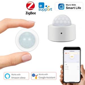 Tuya Zigbee 인체 모션 센서, 스마트 홈 미니 PIR 모션 감지기 센서, 보안 스마트 라이프, 알렉사 게이트웨이 구글 작동