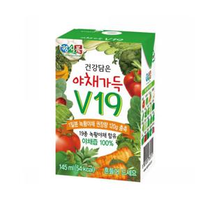 베지밀 건강담은 야채가득 V19 145ml x 72팩 녹황야채