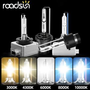 Roadsun 제논 HID 자동차 헤드라이트 전구, D1S D2S D3S D4S, 35W, D1 D2 D3 D4, 4300K, 6000K, 8000K, 12000K, 자동 램프, 12V, 2 개