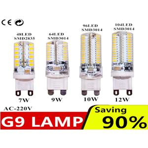 할로겐 샹들리에 조명 교체용 LED 전구, G9 LED 램프, SMD2835, G9 옥수수 조명, 9W, 15W, 18W, 20W, 110V, 220V, 30W, 40W, 50W, 70W, 80W