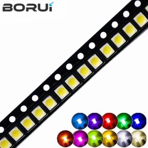 1210 3528 SMD LED 다이오드 조명, RGB 핑크, UV, 화이트, 레드, 옐로우, 그린, 블루, 3.5*2.8*1.9mm, 100 개