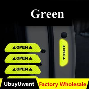 자동차 오픈 반사 테이프 스티커, 자동 도어 경고 마크, CRV 반사판 스트립, 빛나는 반사 안전, 4 개