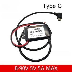 DC 스텝 다운 컨버터, C타입 USB 마이크로 벅 전원 공급 장치, 휴대폰 충전, 8-90V, 12V, 24V, 48V, 60V, 72V, 90V-5V 5A, 25W