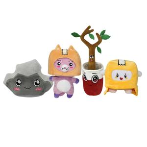 Kawaii Lanky 박스 봉제 장난감, 부드러운 복시, 록키 트리 브랜치, 애니메이션 스티치, 폭시, Lankybox, Peluche, Gigante Zabawki, Dla Dzieci, 어린이 봉제 장난감