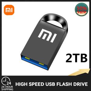 샤오미 금속 USB 고속 플래시 드라이브, 소형 펜드라이브 메모리 스틱, 1TB 저장 장치, 방수 U 디스크, C 타입 어댑터, 512GB, 2TB