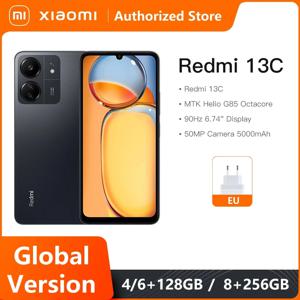 글로벌 버전 샤오미 레드미 13C MTK 헬리오 G85 옥타코어 50MP 카메라, 5000mAh MIUI 14 90Hz 6.74 인치 디스플레이, 레드미 13 C 6.74 인치 디스플레이