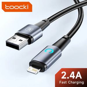 Toocki USB C 타입 고속 충전 와이어, USB A, 라이트닝, 아이폰 14, 13, 12 프로 맥스, 8, 7 플러스, 샤오미 LED 충전기 케이블