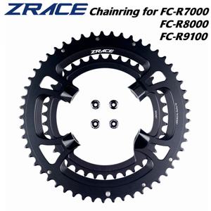 ZRACE 비대칭 로드 체인링, 105 FC-R7000, 울테그라 FC-R8000, DURA-ACE FC-R9100, 50-34T, 52-36T, 53-39T, 110BCD, BCD110, 4 볼트