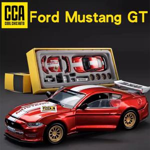 CCA 1/42 2018 포드 머스탱 GT 합금 모델 자동차, 다이캐스트 금속 어셈블리, 개조 시리즈, 미니어처 차량 컬렉션, 장난감 자동차