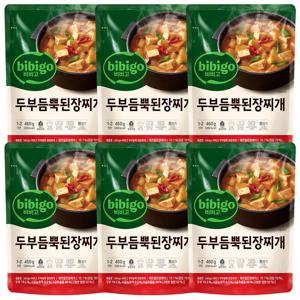 비비고 두부듬뿍 된장찌개 460g 6개