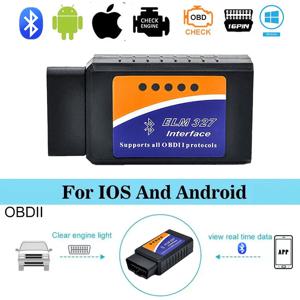 블루투스 자동차 진단 도구, ELM327 V2.1 OBD2 스캐너, 안드로이드 및 IOS 코드 리더기, 자동차 오류 감지기