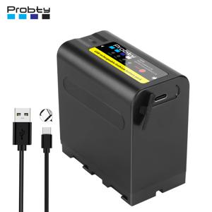 Probty 10800mAh NP-F980 NP-F970 NPF960 NP F970 배터리(USB 충전 출력 포함) 소니 PLM-100 CCD-TRV35 MVC-FD91 MC1500C용