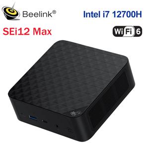 Beelink 데스크탑 미니 컴퓨터, SEi12 Max 인텔 i7 12700H, 12650H, 32G, 500G, SEi12 인텔 12 세대 i5, 12450H, 16G500G SSD, 와이파이 6