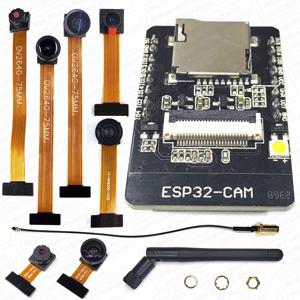 카메라 모듈 키트 포함 ESP32 CAM, OV2640 카메라, 8MB PSRAM, 2.4G 와이파이 3dbi 안테나, 66 120 160 도, 650nm, 850nm, 야간 투시경, 2MP, 24 핀