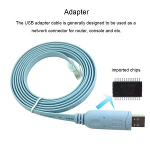 시스코 USB 콘솔용 케이블 디버그 라인, 1.8M USB to RJ45, 시스코 H3C HP Arba 9306 화웨이 라우터 롤오버 콘솔용