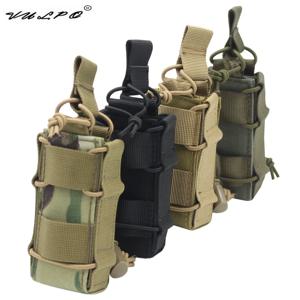 VULPO 1000D 나일론 전술 9mm 매거진 파우치, 권총 싱글 매그 파우치, 몰리 손전등 파우치, 사냥 에어소프트 홀스터