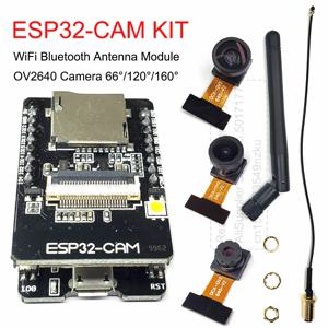 DVP 24 핀 카메라 장착 OV2640 ESP32 캠 세트, 66 120 160 도, 850nm 야간 투시경, 2MP, 2.4 GHz, 8MB PSRAM, 무선 블루투스 모듈