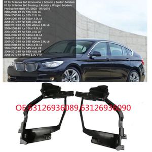 Bmw용 헤드라이트 마운팅 브래킷, 전조등 장착 브래킷, 63126936090 63126936089, 5 시리즈 E60 E61 525I 528Xi 530I 지원