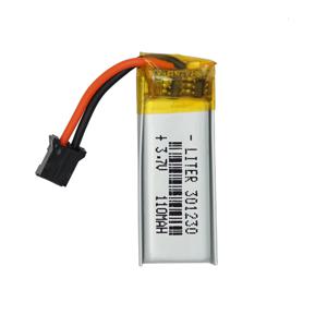 JST PH 301230 리튬 폴리머 Li-Po, 멋진 나노 또는 무선 키보드용, 2.0mm, 3.7V, 110mAh