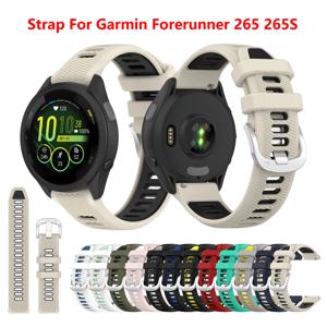 Garmin Forerunner 265 255 팔찌 시계 밴드, Forerunner 255s 265s 245 645 55 158 공식 버클 스트랩, 18mm, 20mm, 22mm, 신제품