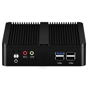 팬리스 미니 PC 인텔 셀러론 J1900 지지대, 윈도우 7, 8/10, 리눅스 기가비트 이더넷, 와이파이, HDMI, VGA 디스플레이 내장 컴퓨터