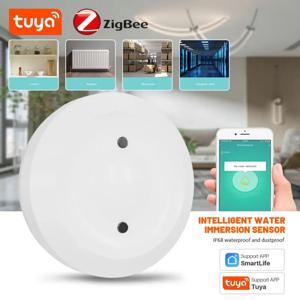 TUYA ZigBee 누수 감지기, 홍수 센서, 물 탱크 전체 물 연결 경보, 스마트 라이프 앱 원격 모니터링, 누출 경보