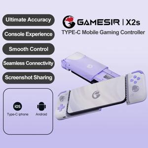 Gamesir X2S 게임 패드, 안드로이드 모바일 프로 게임 컨트롤러, 휴대용 이동식 USB C 타입 포트, 홀 효과 스틱, 아이폰 15 용