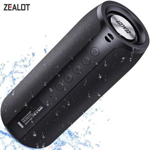 ZEALOT S51 강력한 블루투스 스피커 베이스 무선 스피커 서브 우퍼 방수 사운드 박스 지원 TF, TWS, USB 플래시 드라이브