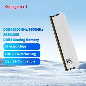 Asgard PC 데스크탑용 램 메모리, DDR4, 8GB, 16GB, 32GB, 3200MHz, 3600MHZ, Udimm