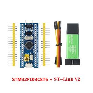 오리지널 ST-LINK V2 시뮬레이터 다운로드 프로그래머, STM32F103C8T6, STM32 최소 시스템 개발 보드, STM32F401 / 411