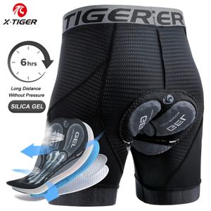 X-TIGER 통기성 메쉬 사이클링 속옷 젤 패드, 충격 방지 MTB 자전거 반바지, 자전거 속옷, 직송