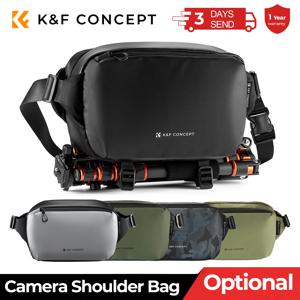 K & F Concept 카메라 숄더백, 디지털 캐논, 니콘, 소니, DJI 드론용, 경량 여행 사진 슬링백, 휴대용 파우치, 10L