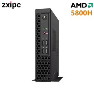 ZXIPC 미니 PC 라이젠 AMD R7 4700U 5800H 8 코어 Win11 듀얼 디스플레이, 4K HD DDR4 NVMe WIFI6 BT 미니 비즈니스 데스크탑 게임용 컴퓨터