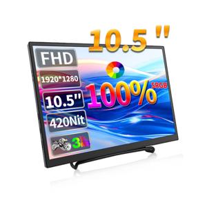 휴대용 모니터 IPS FHD 1280P 100% SRGB 게임 화면 노트북, 맥 Xbox PS4/5 스위치 디스플레이, 420Cd/m², 10.5 인치