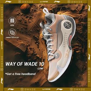 Li-Ning 남성용 WAY OF WADE 10 로우 프로페셔널 농구화, 탄소 플레이트 쿠션 지지대, Lining WOW 10 스니커즈 ABAS083