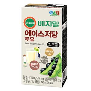 베지밀 에이스 저당 두유 검은콩 190ml x 64팩