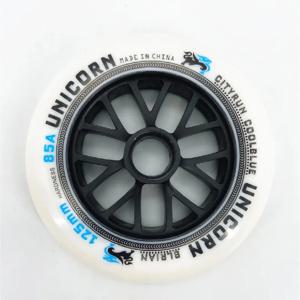 6 개 125mm 인라인 스피드 스케이트 휠 85A 경도 고탄성 리본드 마라톤 스케이트 125 타이어, 스트리트 로드 빅 휠