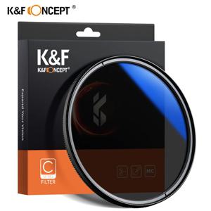 K & F Concept MC CPL 필터 울트라 슬림 광학 멀티 코팅 원형 편광 카메라 렌즈 필터 49mm 52mm 58mm 67mm 72mm 77mm